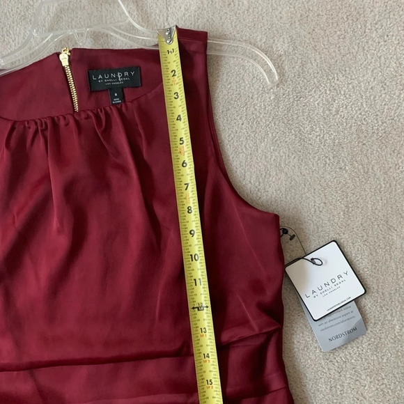 Nwt LAUNDRY by Shelli Segal tiered sleeveless  shift dress, 8 - Picture 10 of 15